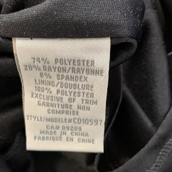 Cleo Classic Black Dress with Lace Front Detail Fully Lined Size 2 - Picture 5 of 9